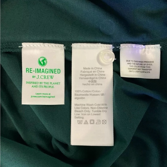 J-Crew “Broken-In” Henley green long sleeve Cotton Mens L - Picture 3 of 3